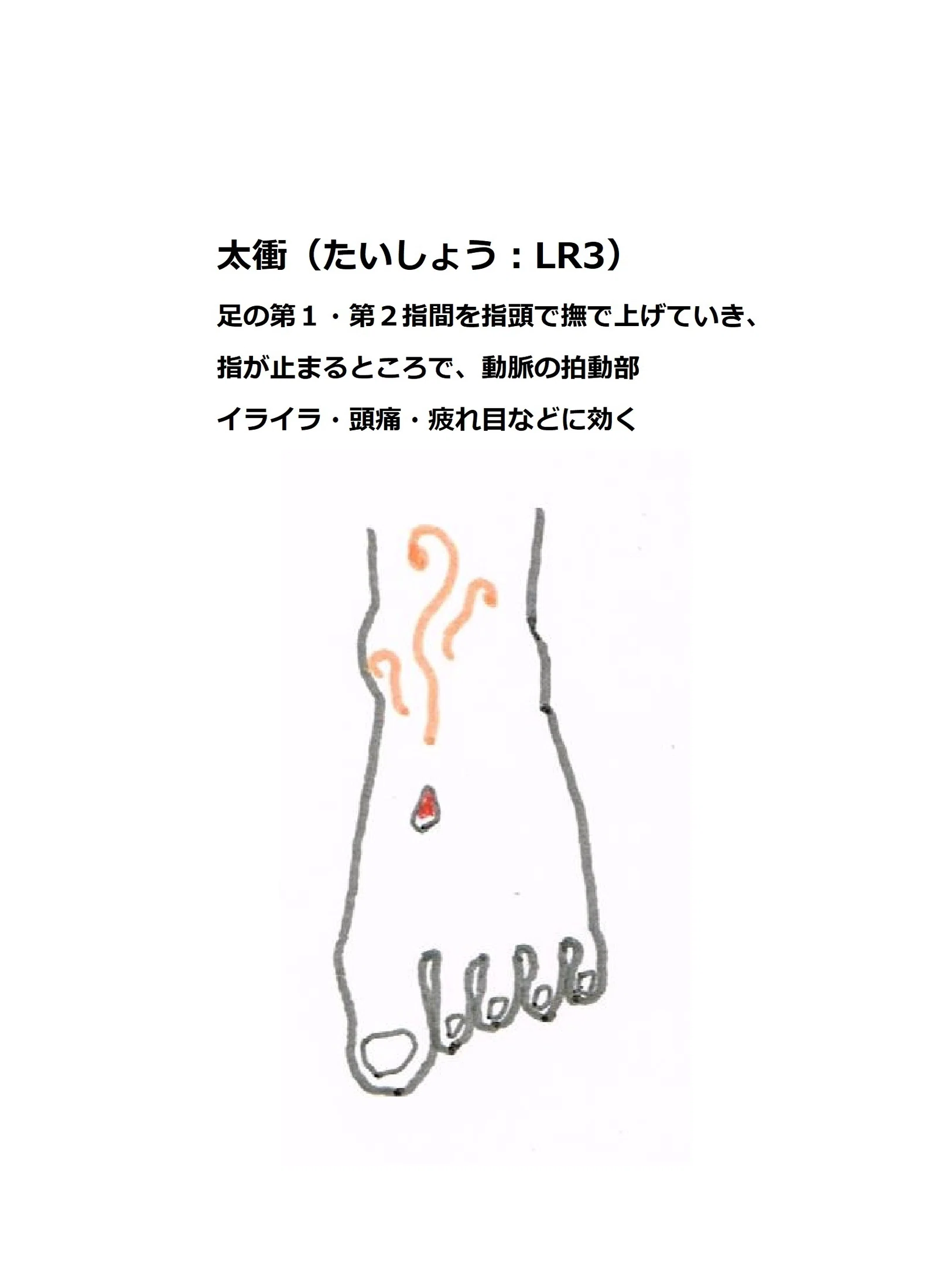 #太衝 #ツボ #経穴 #お灸 #お灸女子 #灸活 #イライラ #頭痛 #いわ鍼灸整骨院｜ひつじ