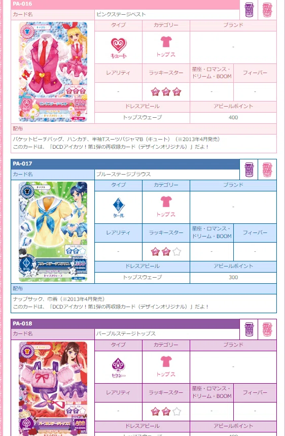 アイカツ！の好きなドレスの話をする｜豆
