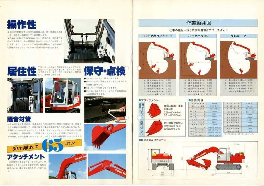 油谷重工 重機カタログ YS300-2 油谷重工 YS300 油谷ショベル｜建設