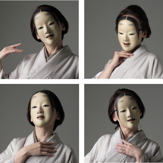 不気味な能面 不気味な能面