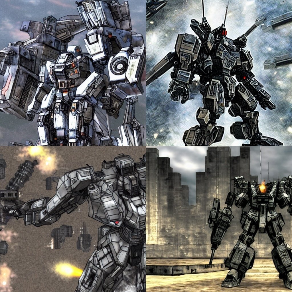 新しい画像ai Stablediffusion でアーマードコアっぽい画像生成 Abubu Nounanka Note
