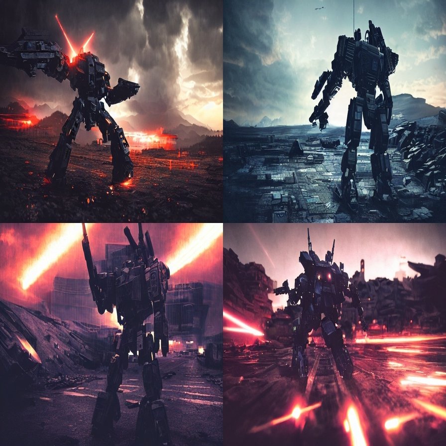 新しい画像ai Stablediffusion でアーマードコアっぽい画像生成 Abubu Nounanka Note