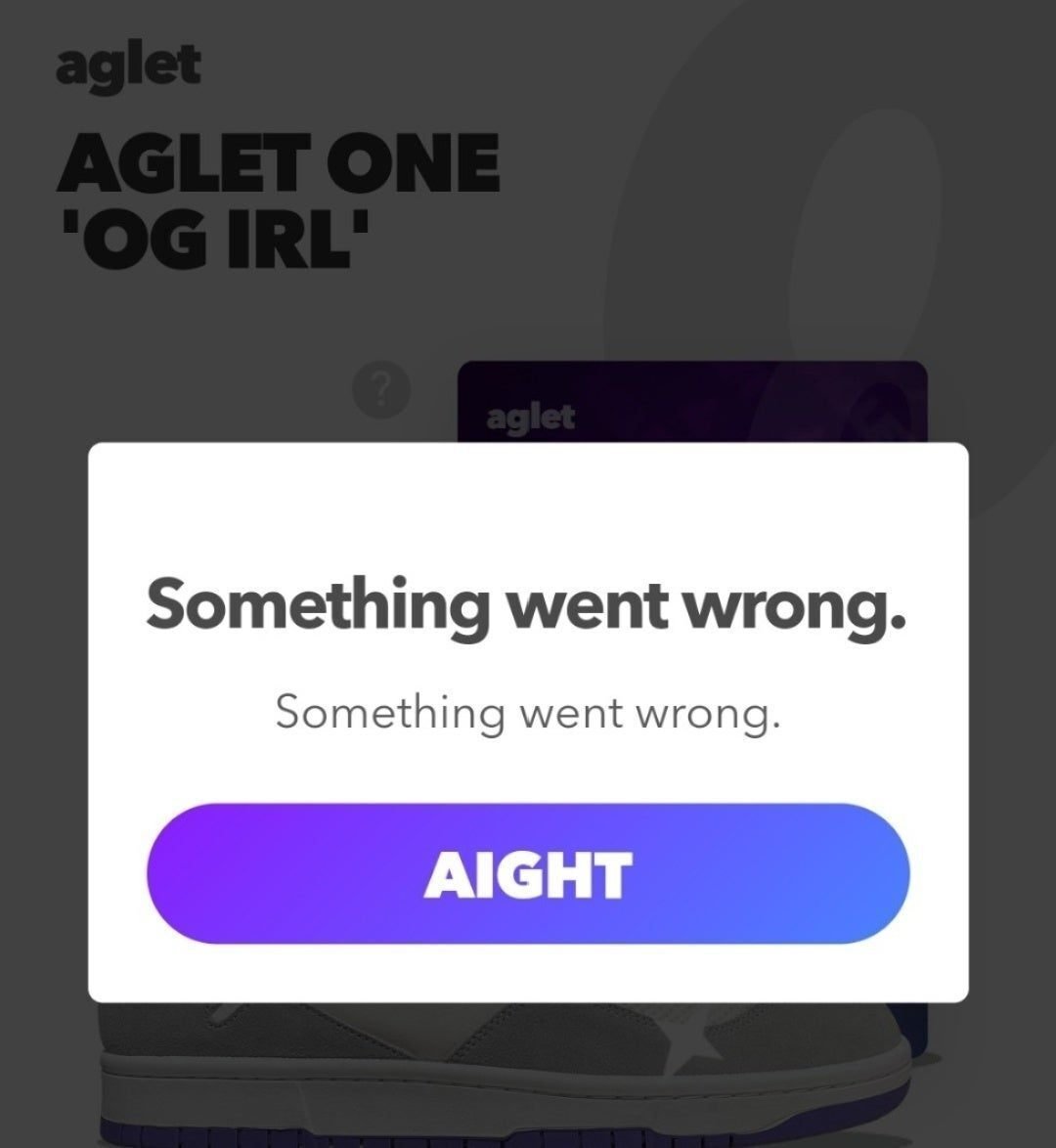 Aglet】NFT付きリアルスニーカー(IRL)を買うための手順|ハダシ@Aglet