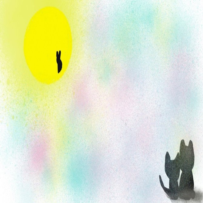 文章が思い浮かばないので イラストを わか Note