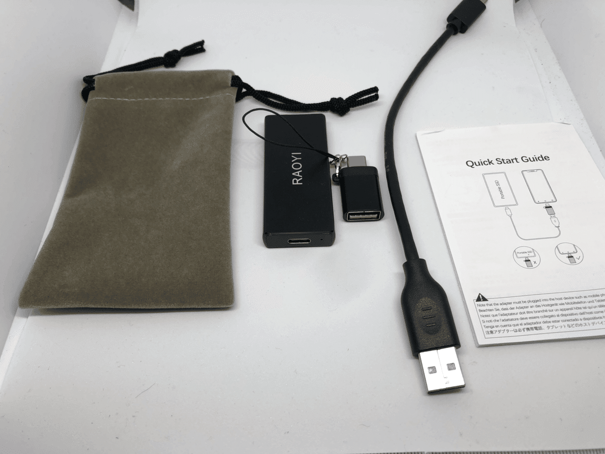 レビュー】RAOYI 超小型SSD!ライターサイズで最大1TB！Type-C