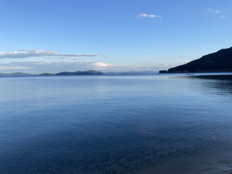 琵琶湖に来ました