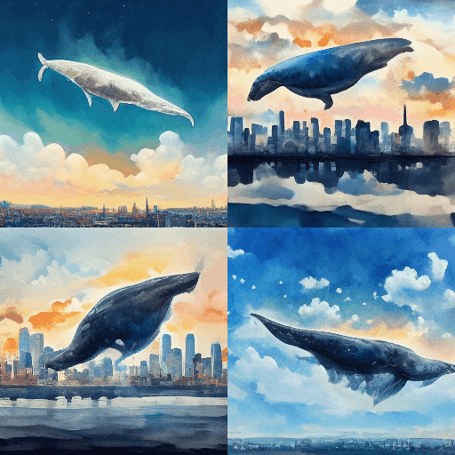 空飛ぶクジラと猫 空飛ぶクジラの上で暮らす孤独な少女の3DCGアニメーション