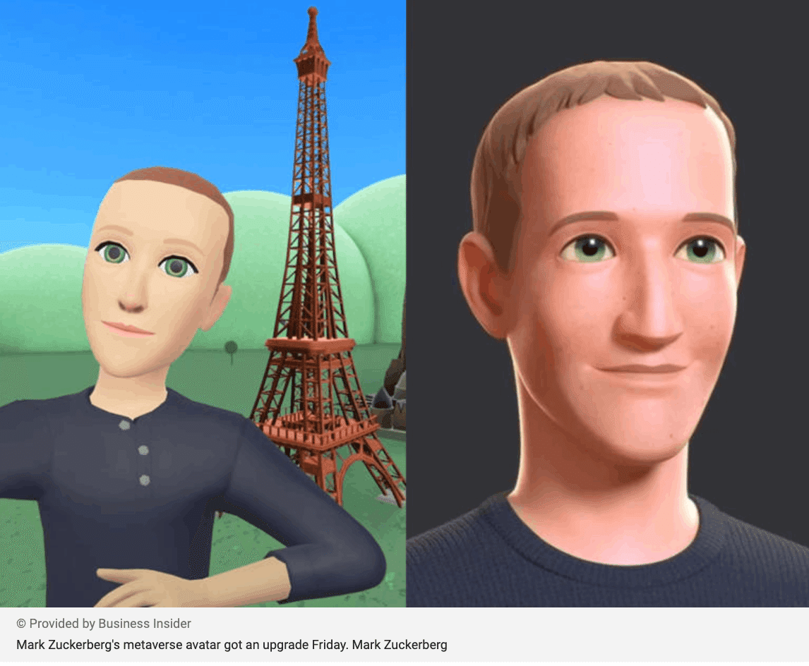 メタCEOのマーク・ザッカーバーグのメタバース・アバターが話題に｜Satoko@スクーンカップ