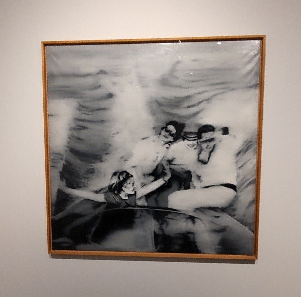 ゲルハルト・リヒター展　ポスター　モーターボート 現代美術家『ゲルハルト・リヒター』スペインでの展示ポスター | 特殊