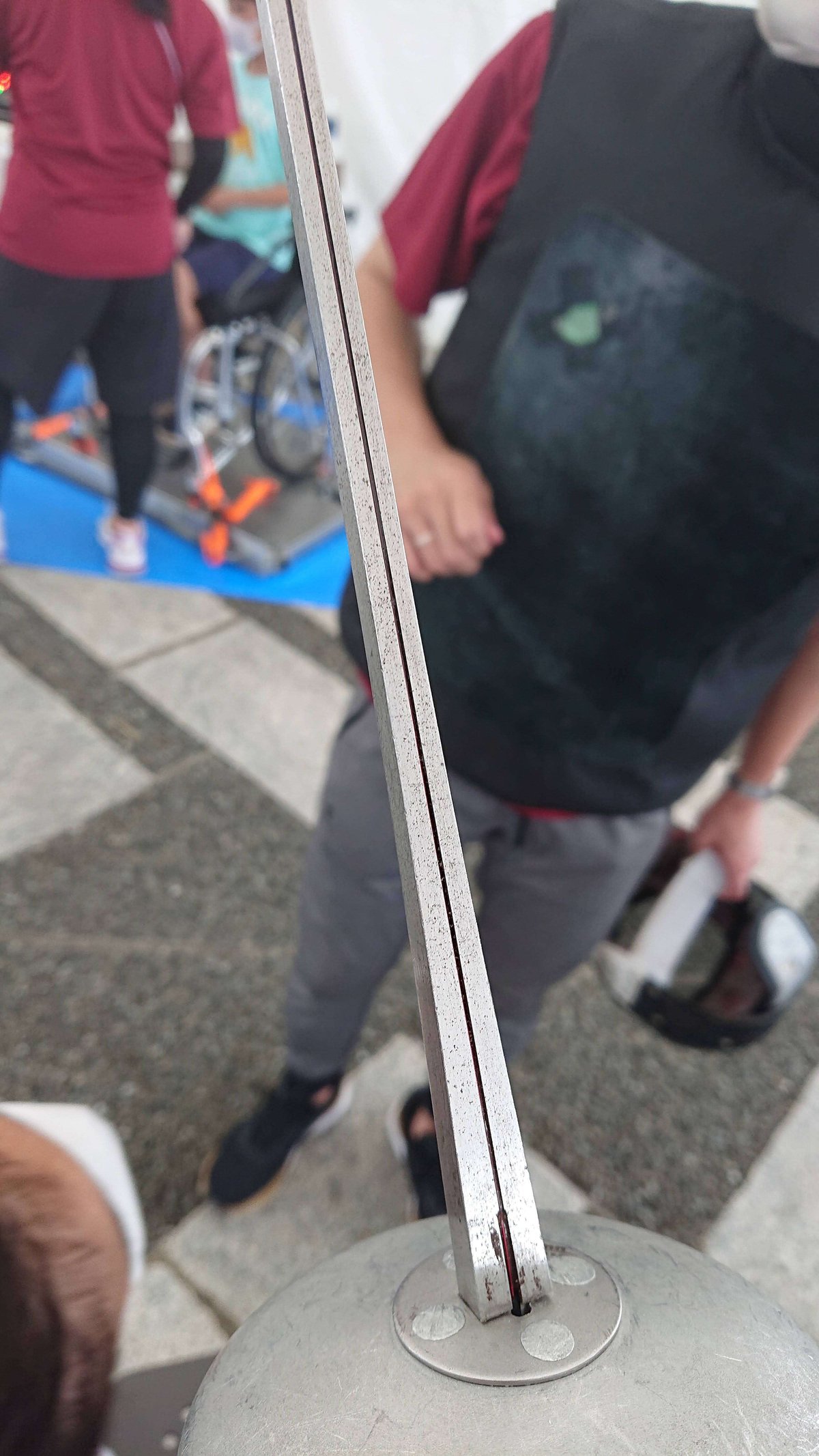 A fencing saber. If you look closely, you can see that it has grooves with electric wires running through them.