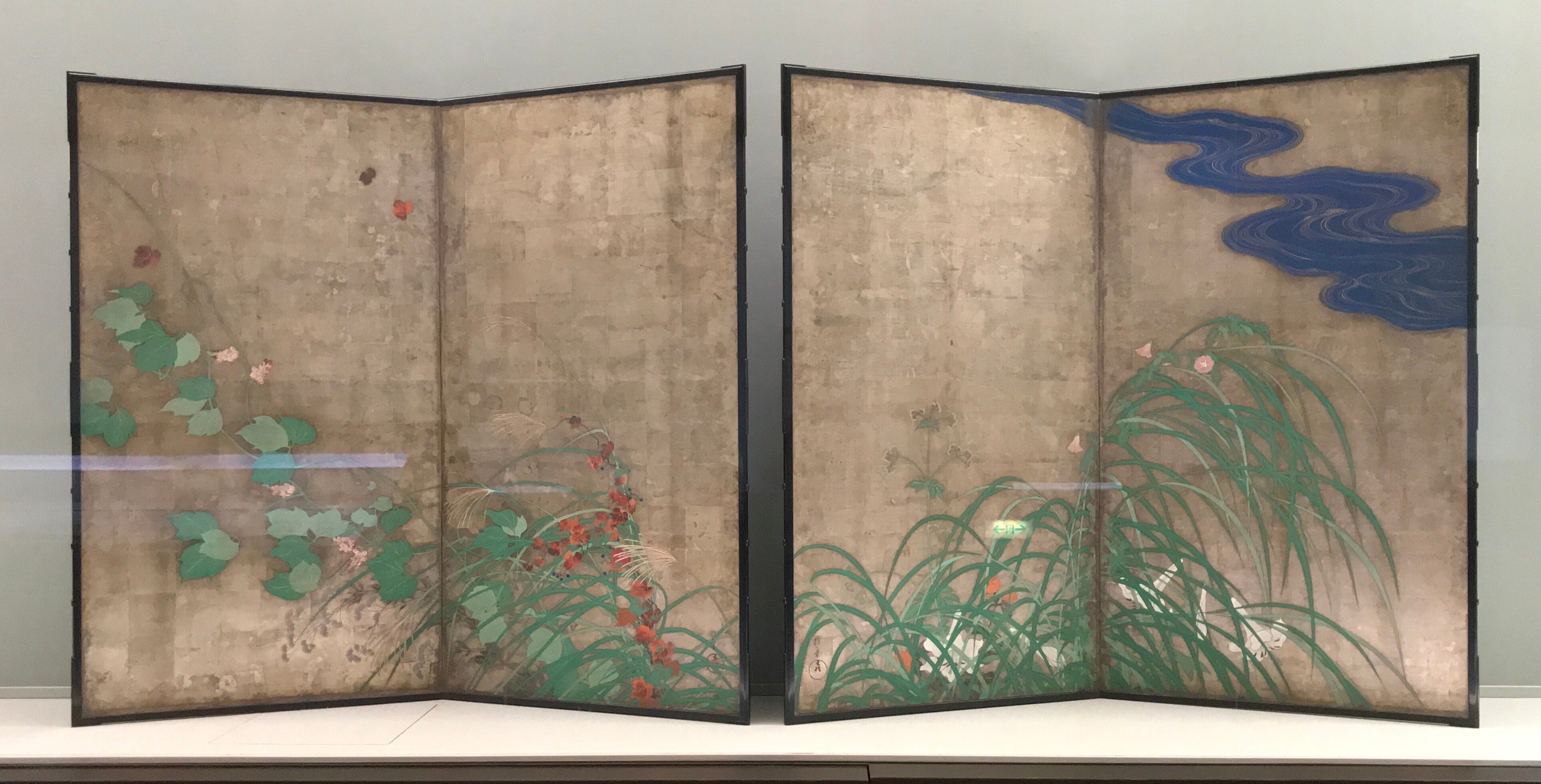 両面屏風 風神雷神図屏風 夏秋草図屏風 | ミニチュア屏風・絵巻
