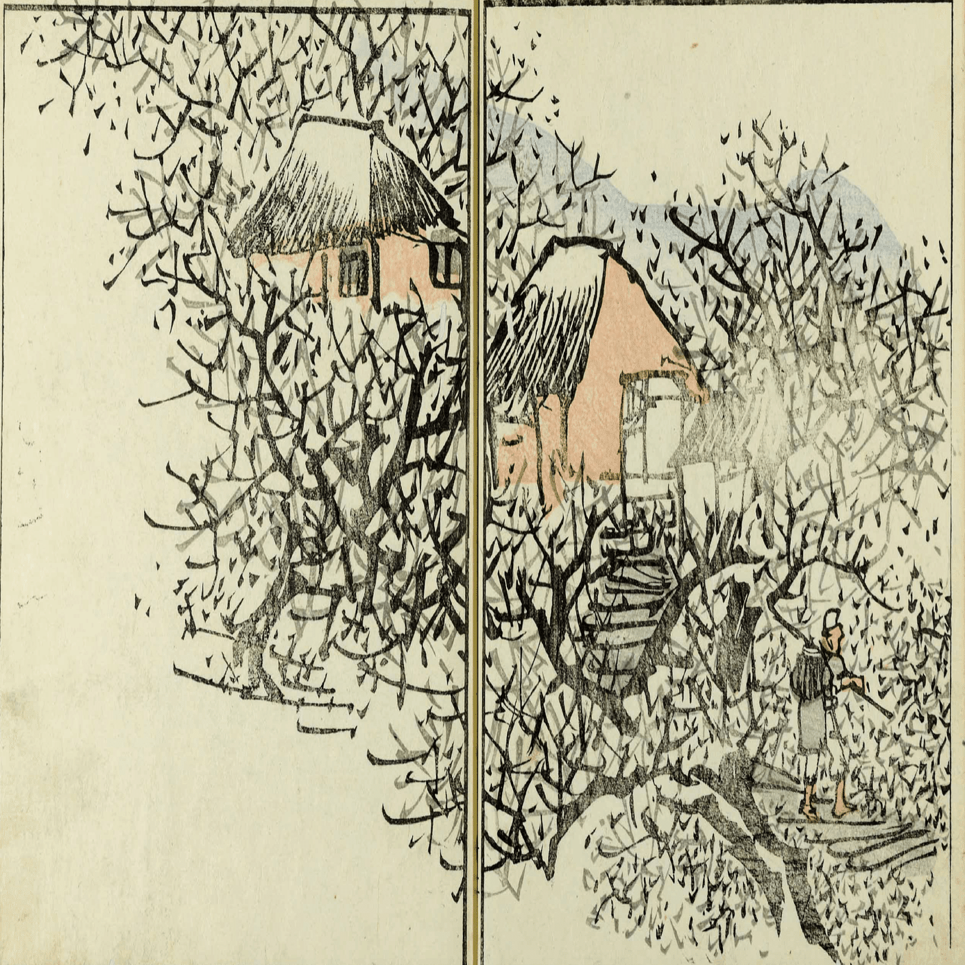 蒲原 夜之雪」−斜めの効果−『東海道五十三次』｜おうよう【浮世絵を