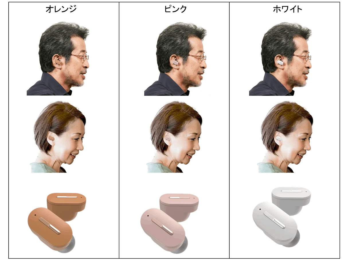 シャープの補聴器カラー検討