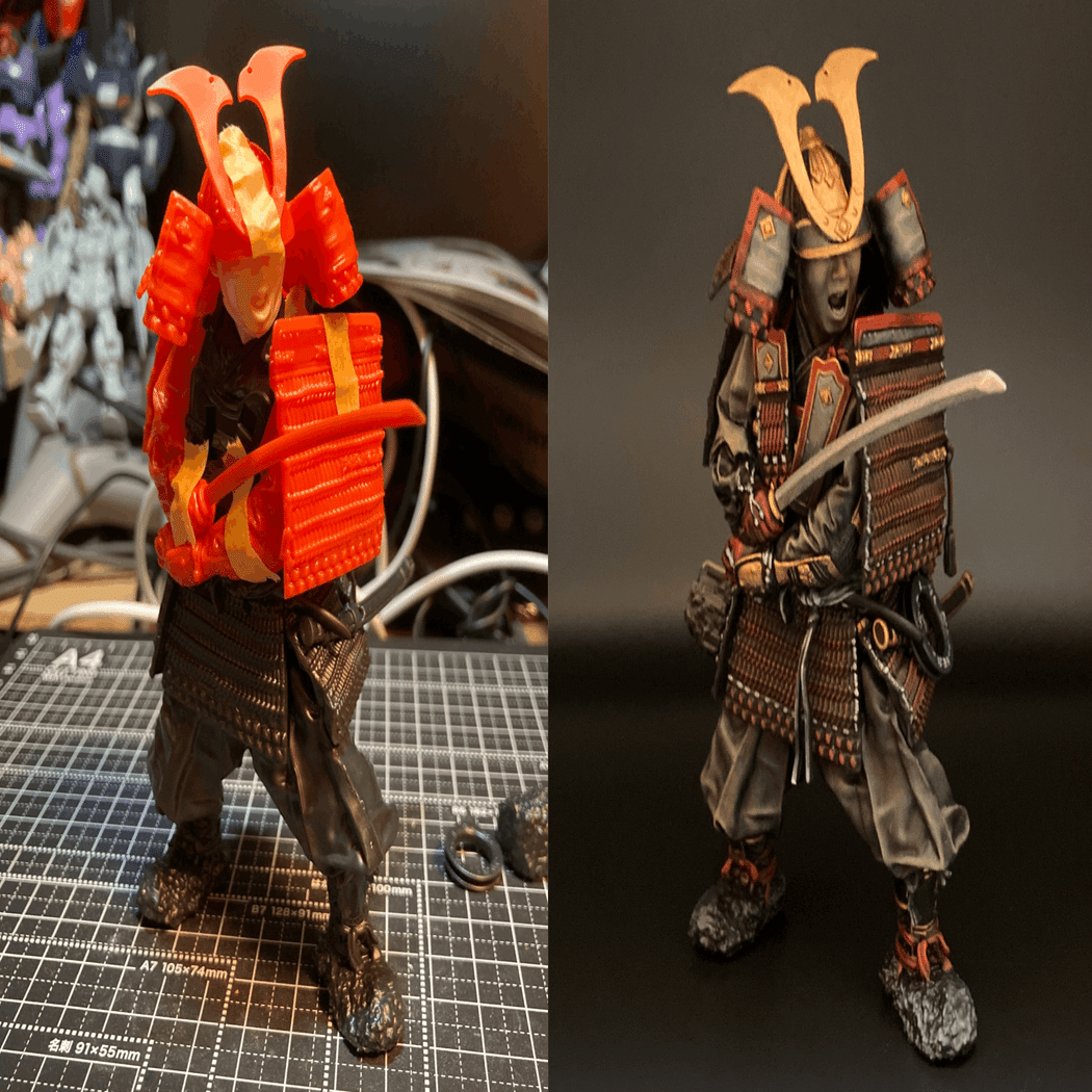 3Dスキャン造形 鎌倉時代の鎧武者 1/12 をつくってみた｜hirofus