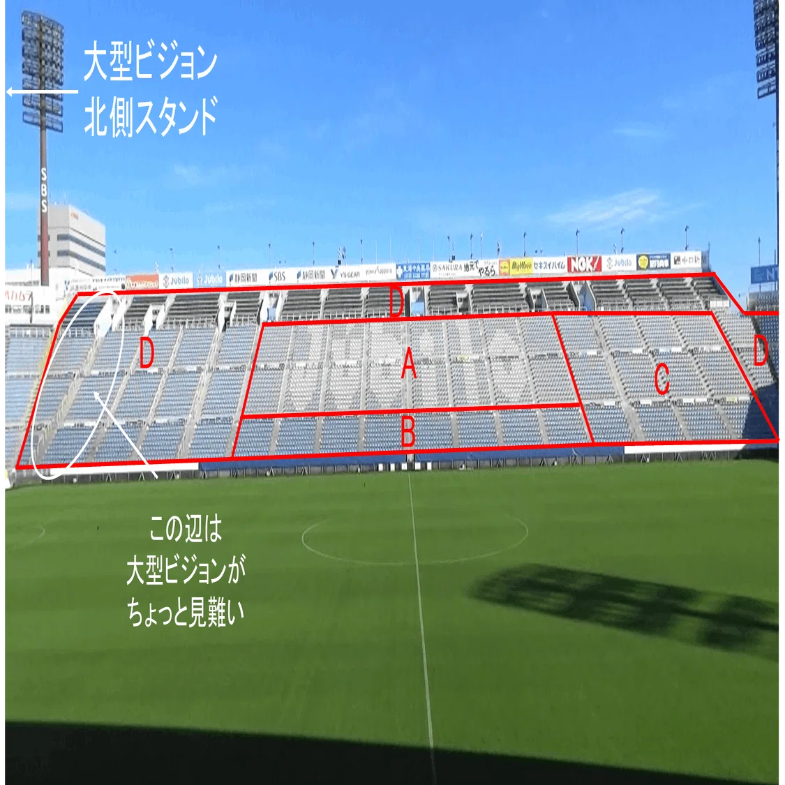 ヤマハスタジアム観戦ガイド 座席 チケット購入編 神田川 Jubiloiwata Note