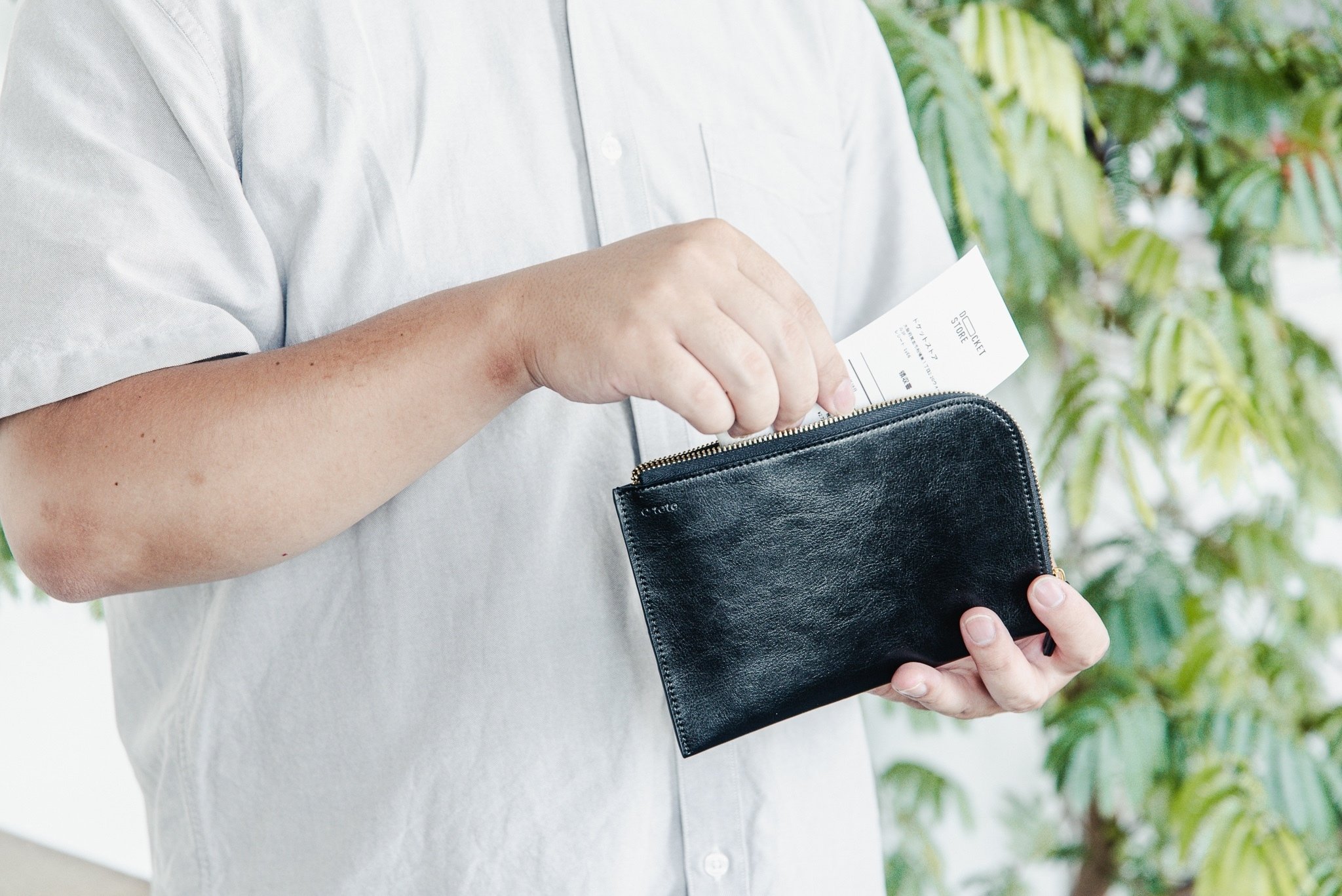 財布（領収書も付いてます） ものぐさ個人事業主が、「レシートを入れていいお財布」を作っちゃった