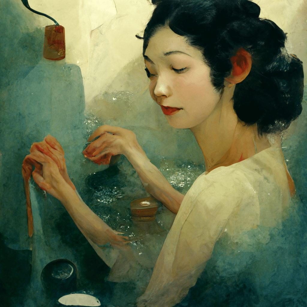 Midjourneyに怖い絵を描かせる/お風呂になかなか入ってくれない Midjourneyに怖い絵を描かせる/お風呂になかなか入ってくれない