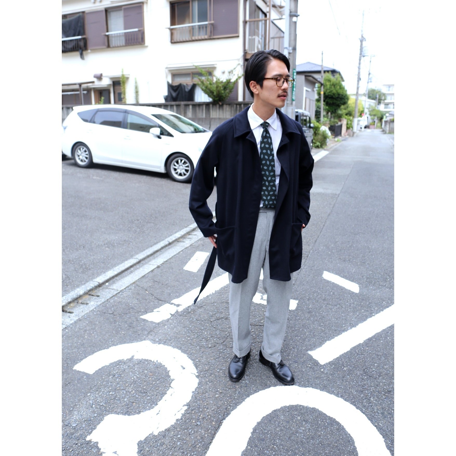 yoasa オーダーコート ブラック yo asa(ヨアサ)