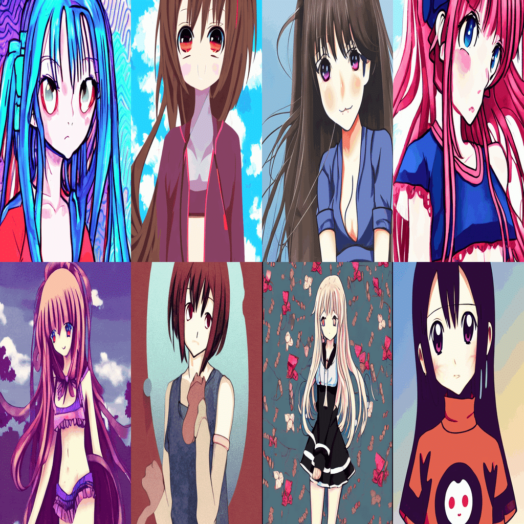 Stable Diffusionでかわいい2次元キャラを作りたいプロンプト