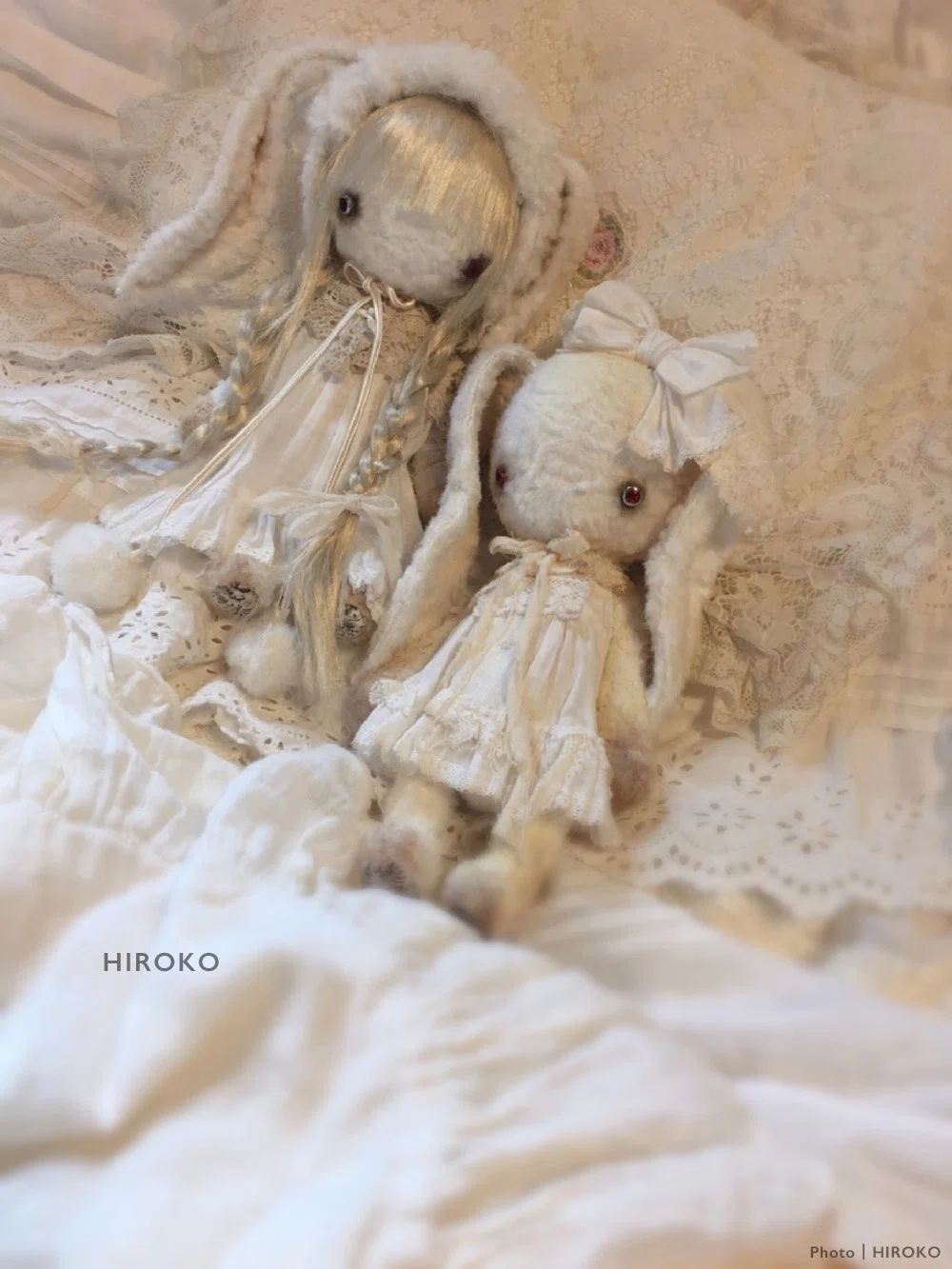 ふわふわのウサギのぬいぐるみ☆作家様 程よく