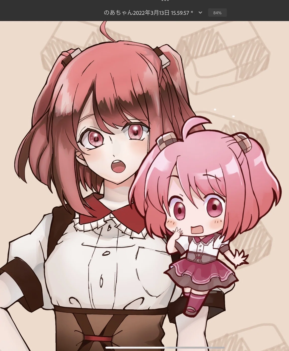 カラピチ のあちゃん模写|ママの自由帳