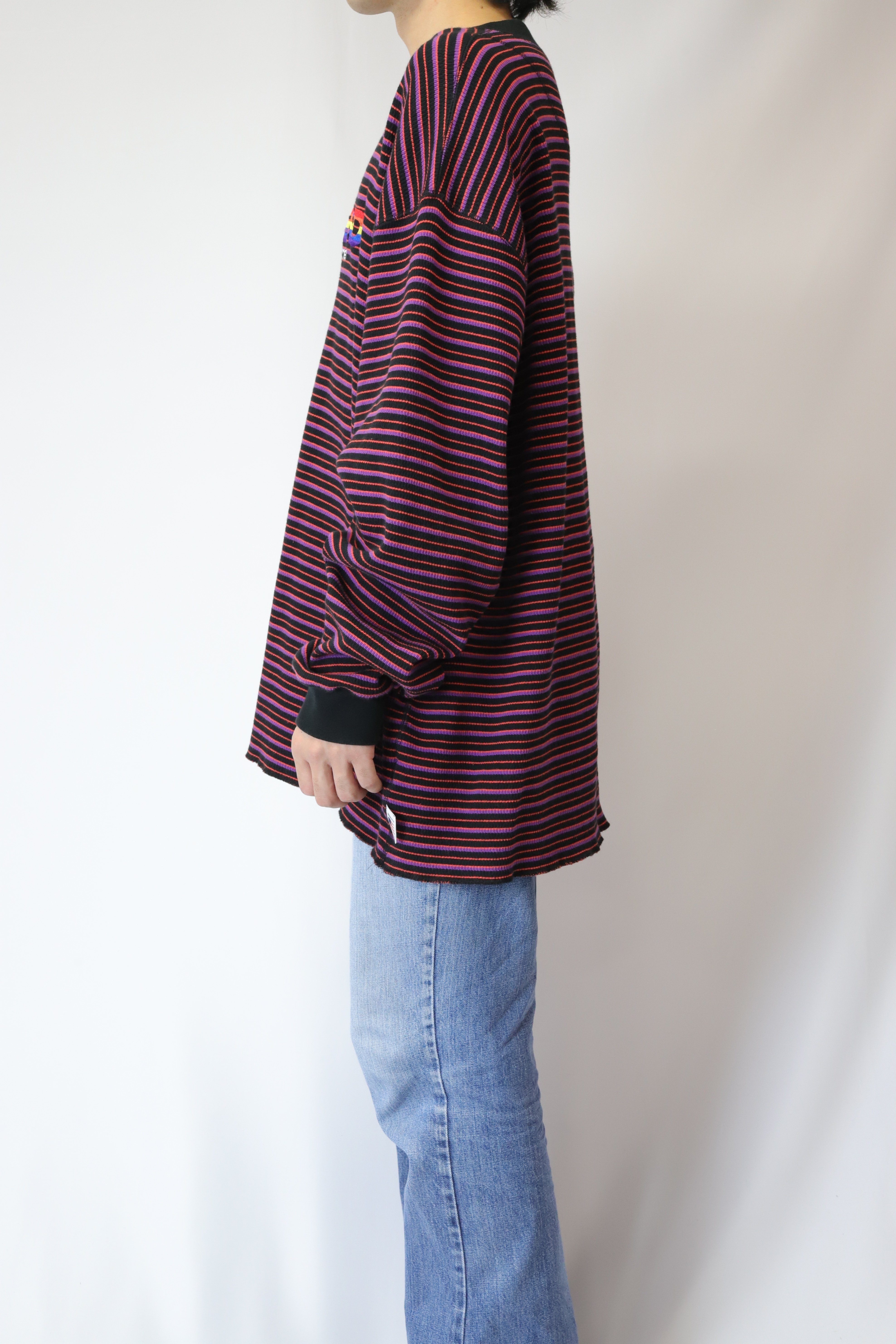 dairiku Couple Border Embroidery Tee　タグ付 DAIRIKU “Couple”Border Embroidery Tee – COLDBECK ONLINE