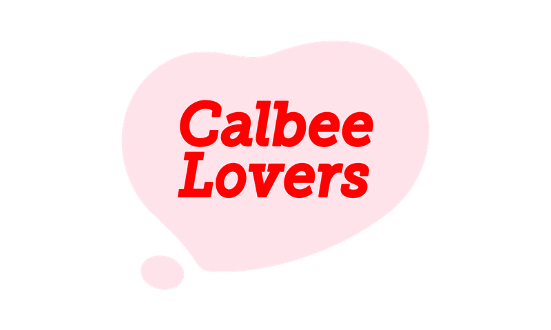 ハートの中にCalbee Loversと書いてあるロゴ