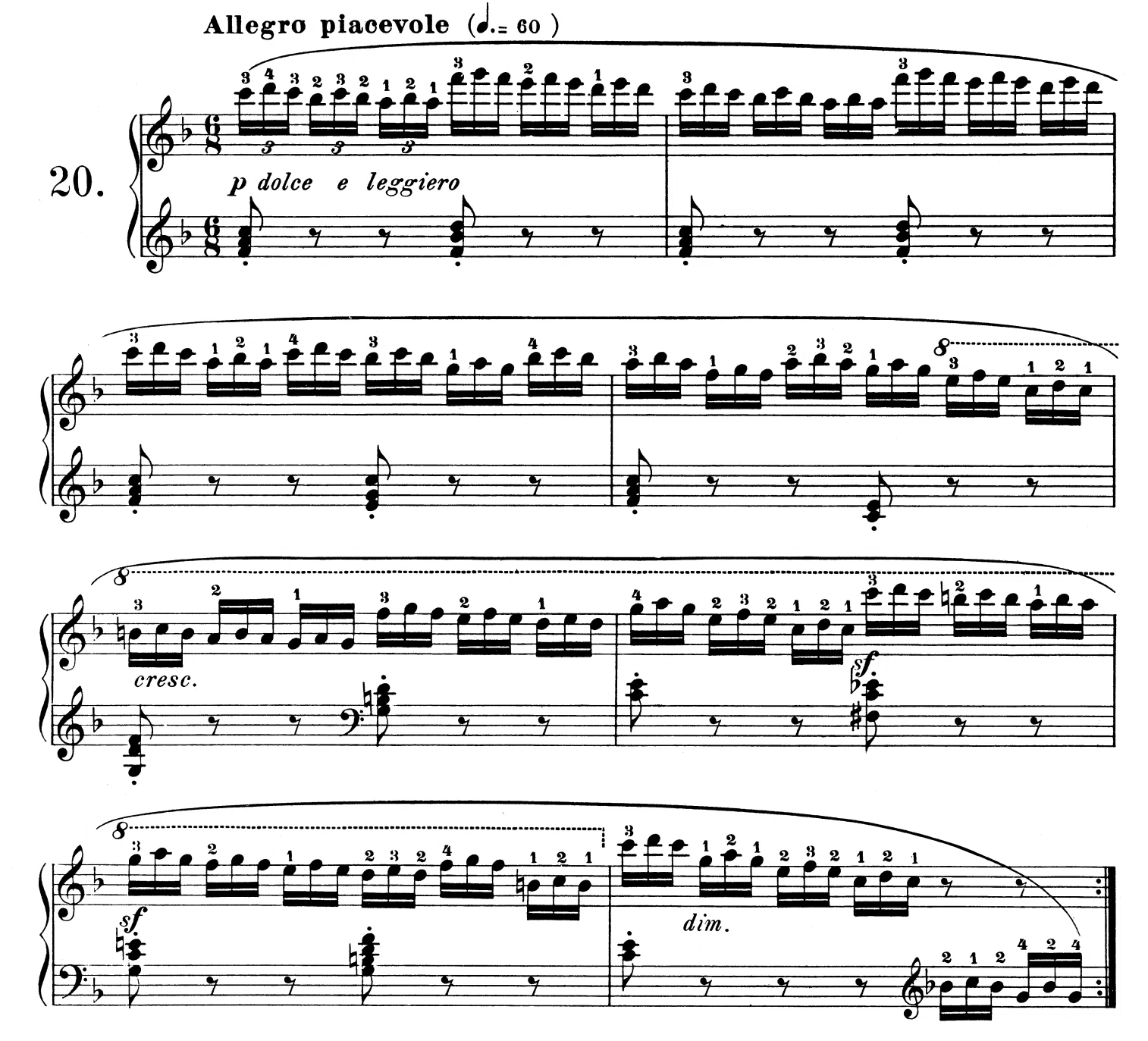 168 ツェルニー練習曲で、【カンタン？楽曲分析のススメ♪】｜さいりえ