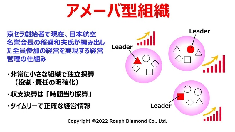 京セラ創業者 稲盛氏の「アメーバ経営」とは｜いなきみきや価値創造コンサルタントand感性クリエイター（株）ラフ・ダイアモンド💎代表取締役 