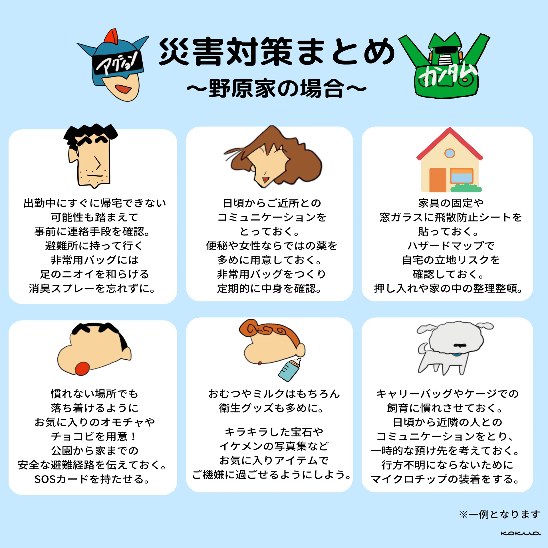 じんじん様ご連絡用 徹底考察！＞クレヨンしんちゃんから考える、野原家の防災