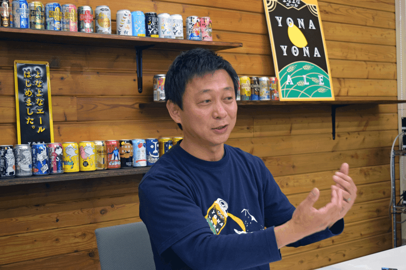 ヤッホーブルーイング・井手直行社長=清水憲司撮影