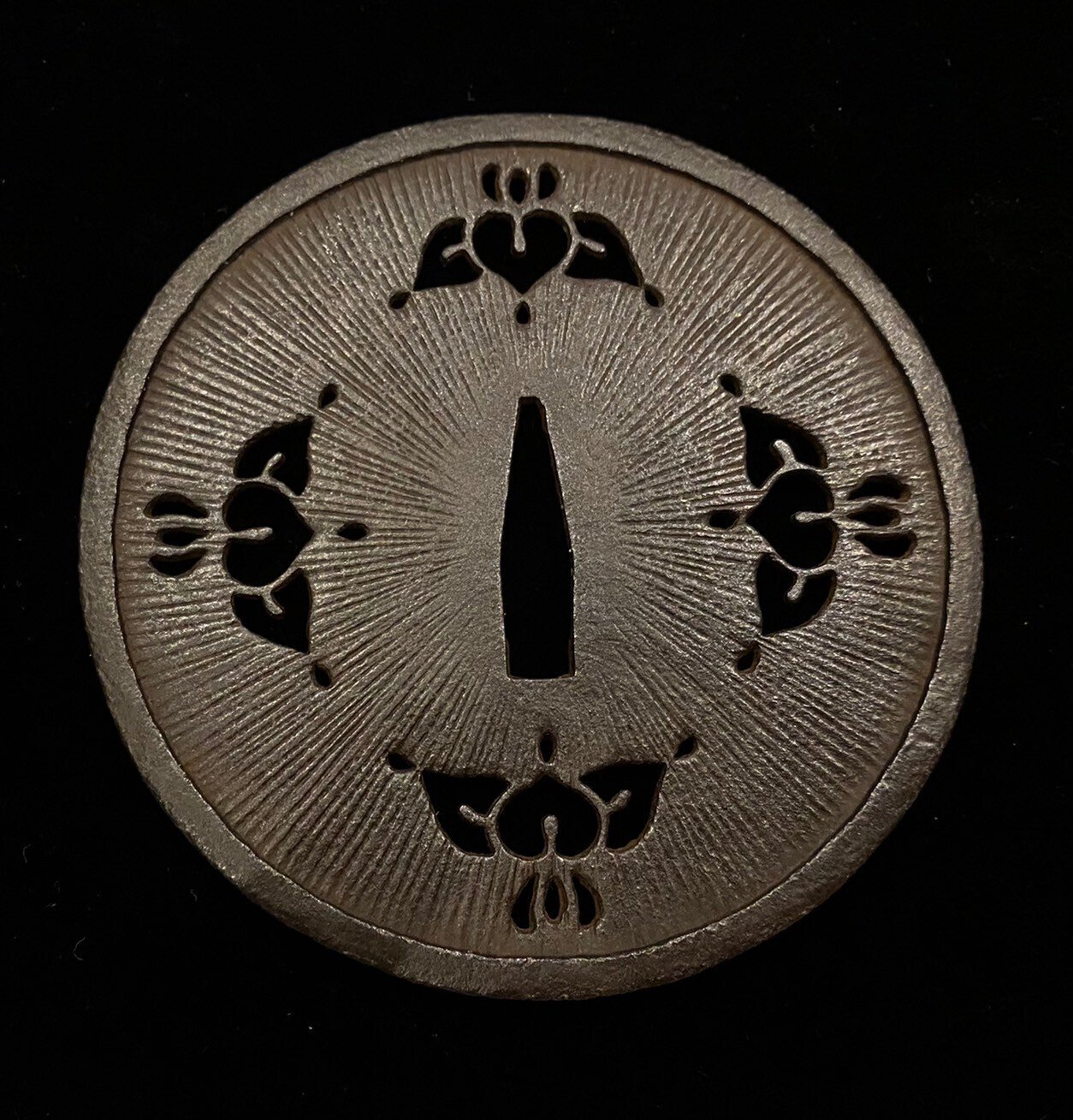 甲冑師鍔 月に北斗七星 太刀用 室町時代末期
