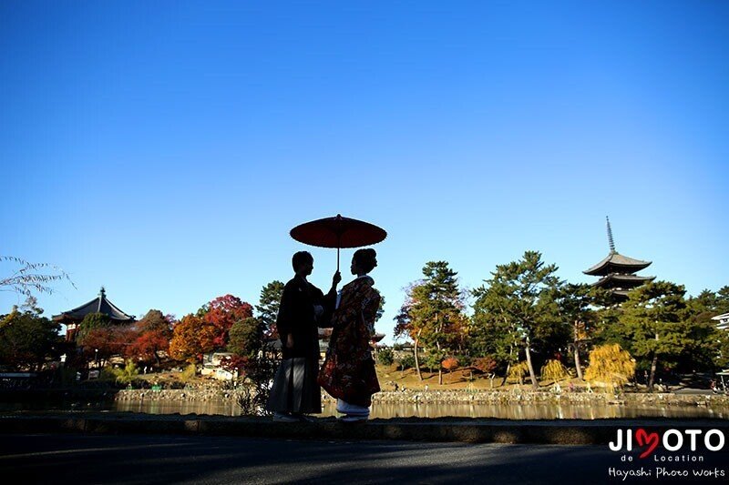 奈良で前撮りロケーション撮影