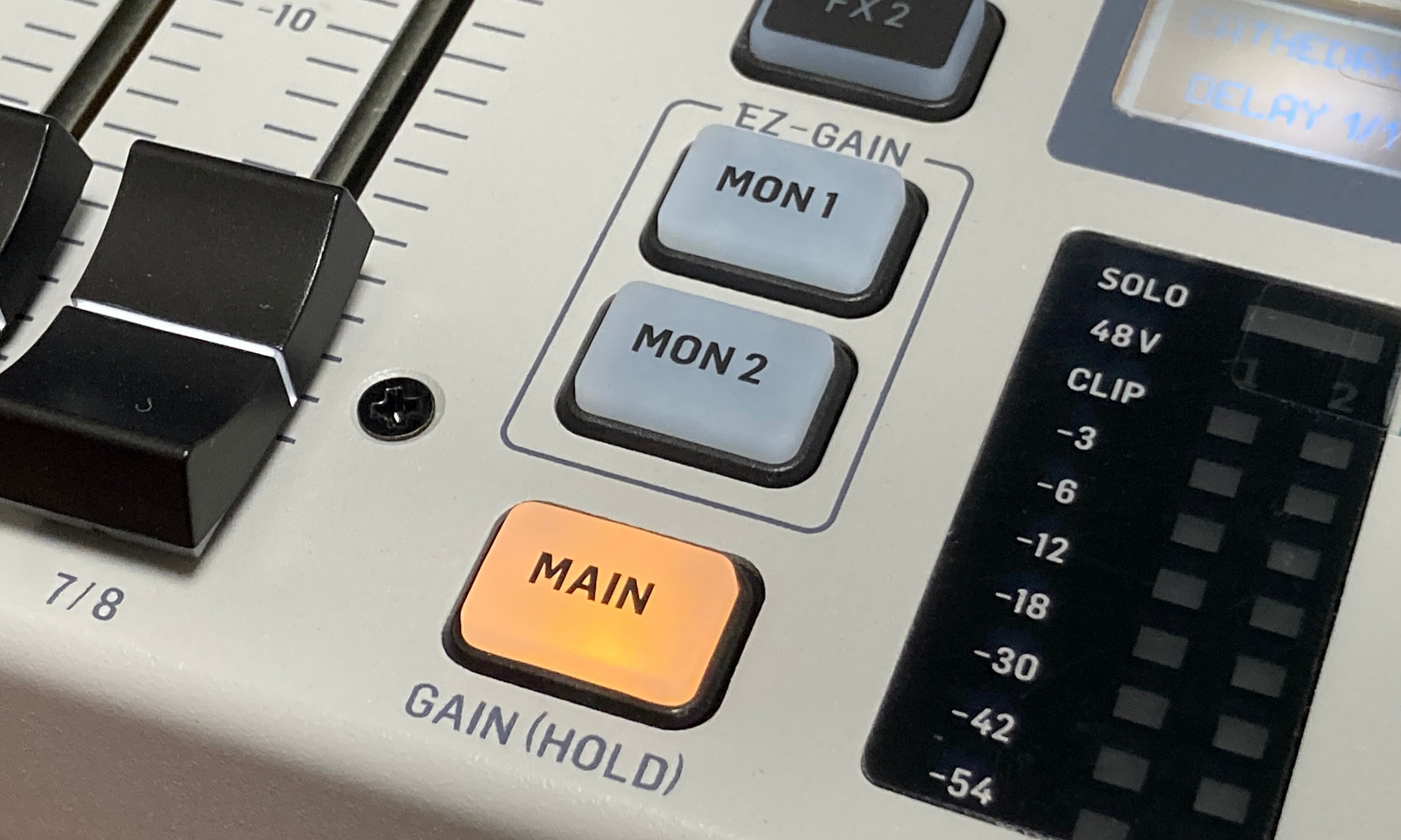 Behringer Flow 8でマイナスワンをする操作イメージ|松井 隆幸 Behringer Flow 8でマイナスワンをする操作イメージ|松井 隆幸