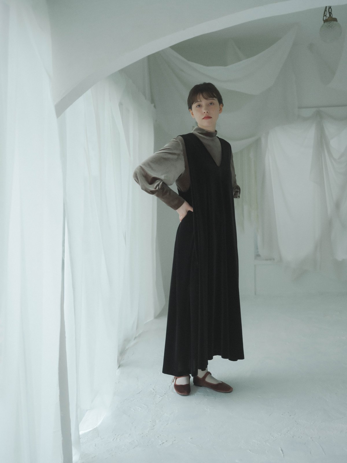 foufou ベロアワンピース M 脂っこく 