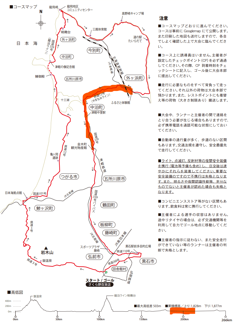 みちのく津軽ジャーニーラン266km完走記 その13 「提督」と呼ば
