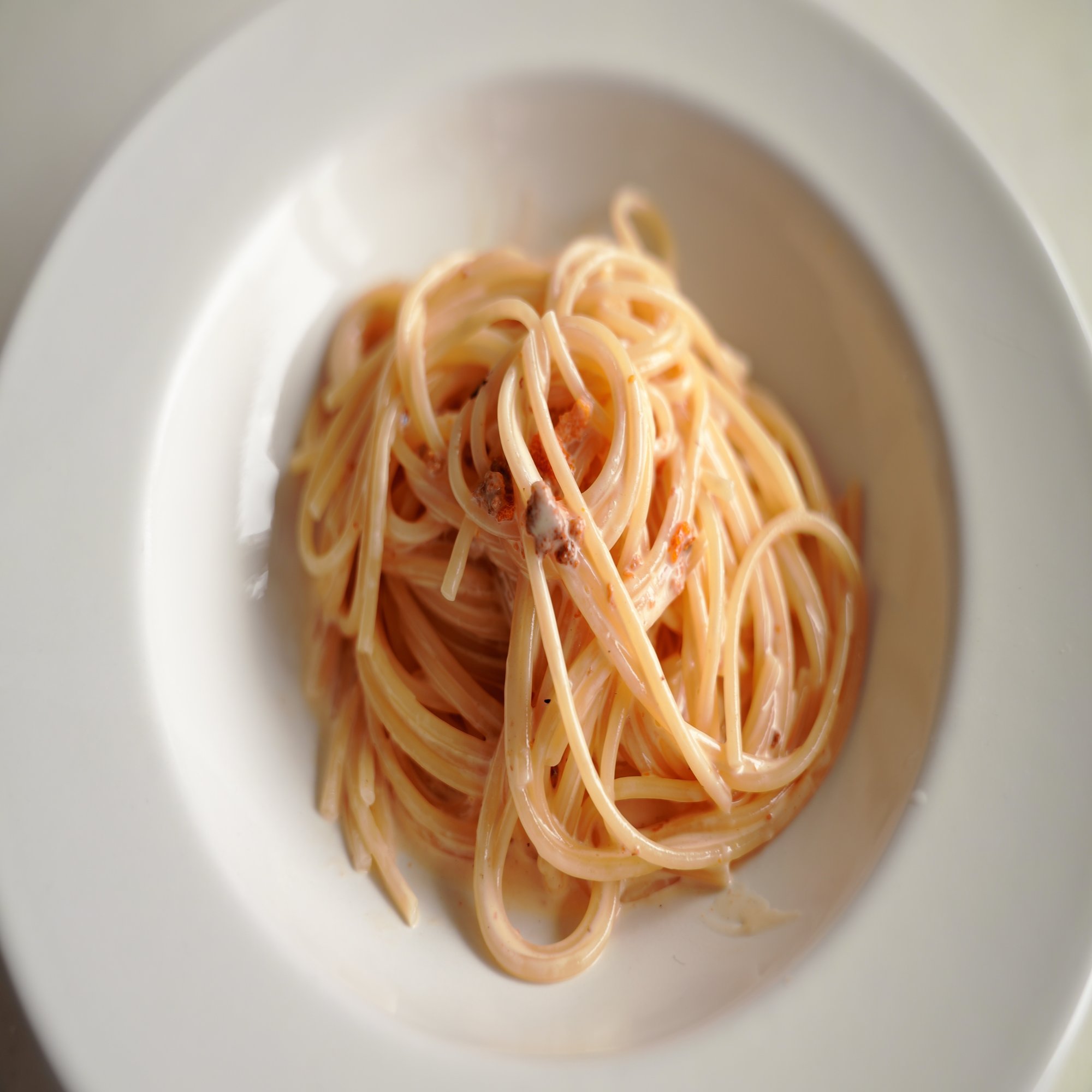 塩うにのクリームパスタ 樋口直哉 Travelingfoodlab Note