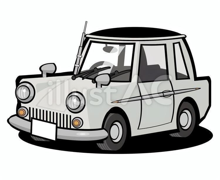 レトロチックなファミリーカーのイラストによる横断歩道は歩行者優先のお願い リナヅカ Note