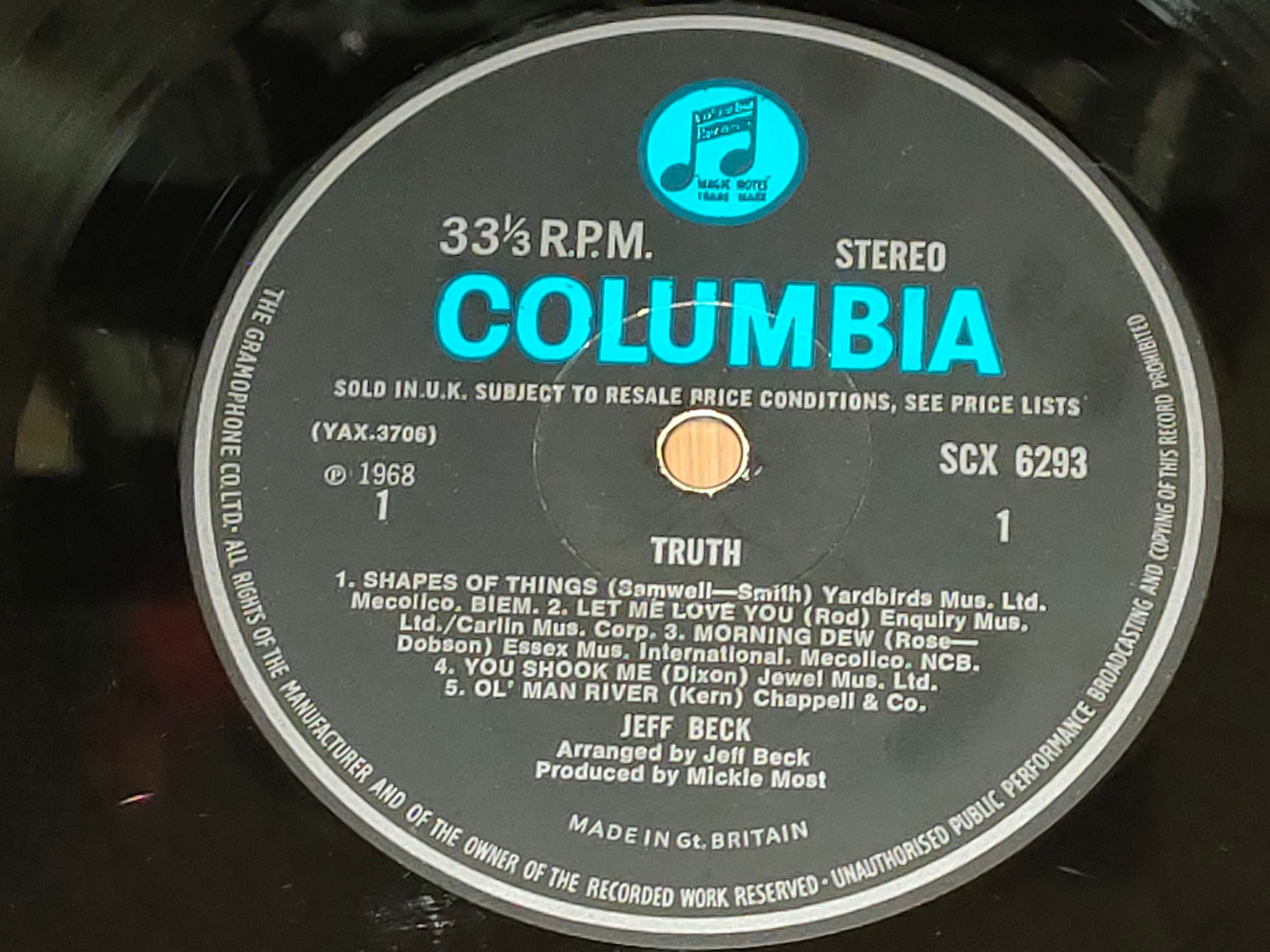 Truth】（1968）Jeff Beck Group ベックが切り開くブルースから