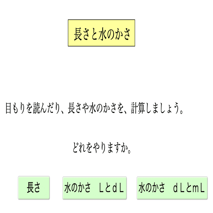 ２年生 長さと水のかさ クリヤキン Note
