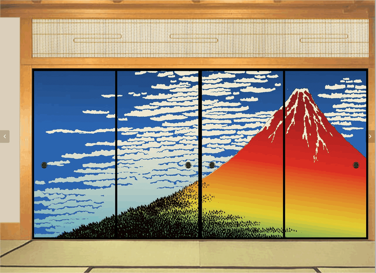 北斎オマージュ襖紙」 発売開始です。各詳細ページをご覧ください