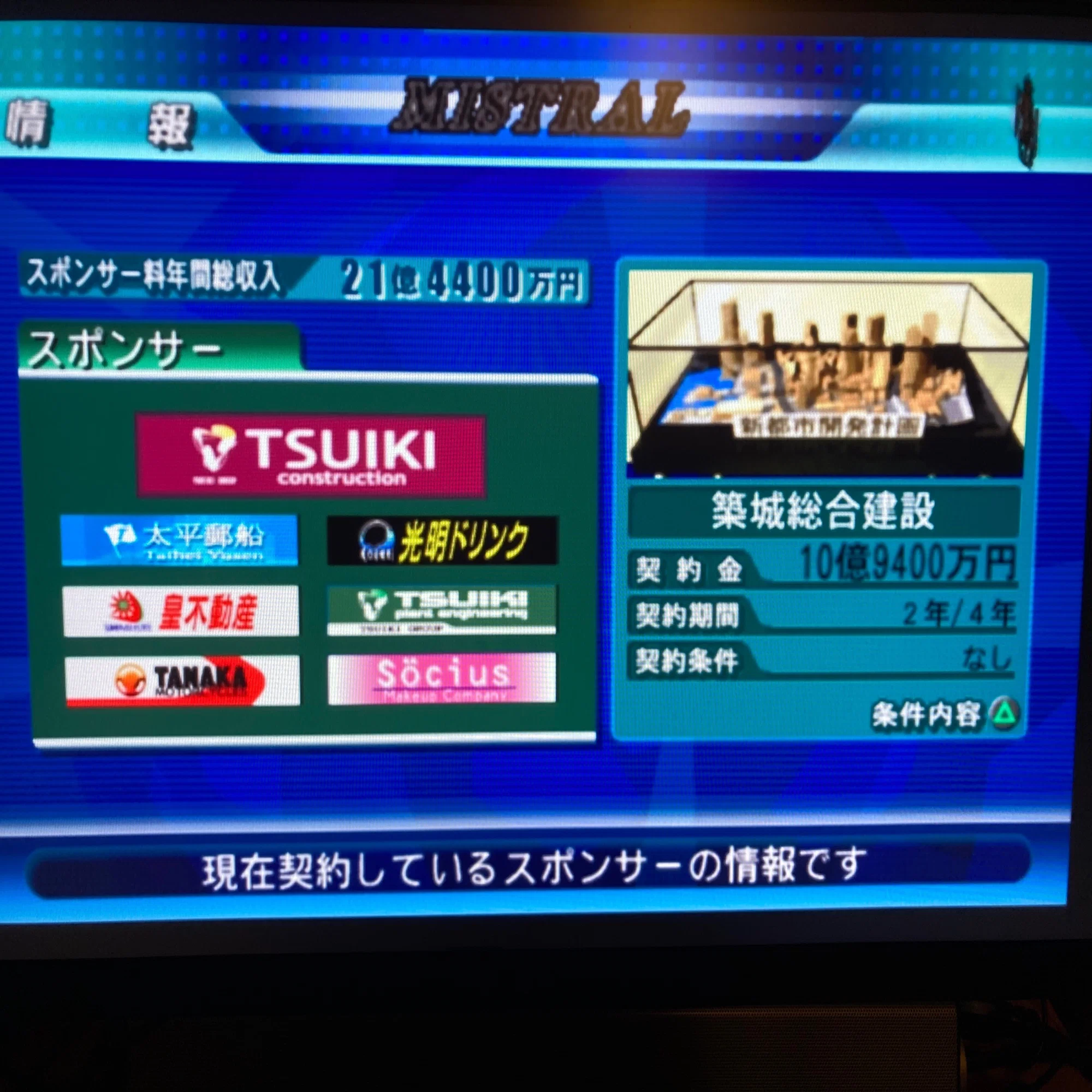 サカつく04 ミストラル郡山 9年目 サニー Note