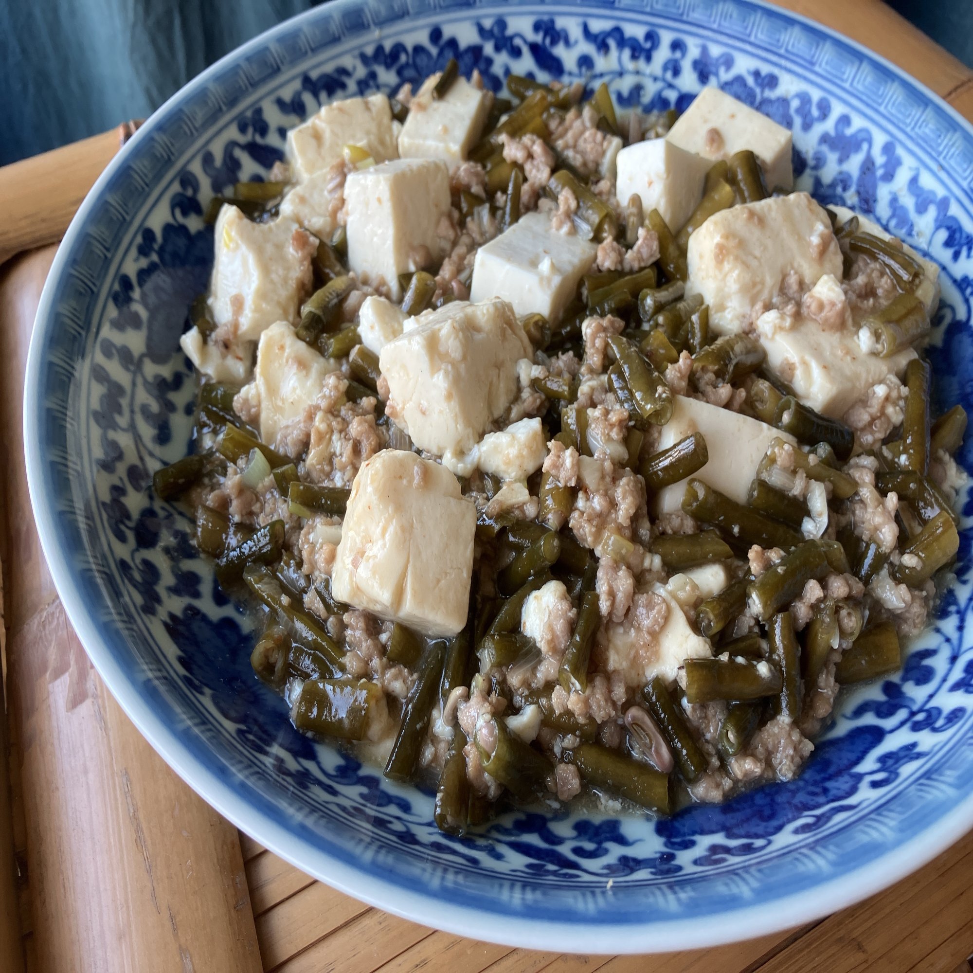 おうちで中華 酸豆角燉豆腐 ササゲの漬物と豆腐の炒め煮 酒徒 しゅと おうちで中華 Note