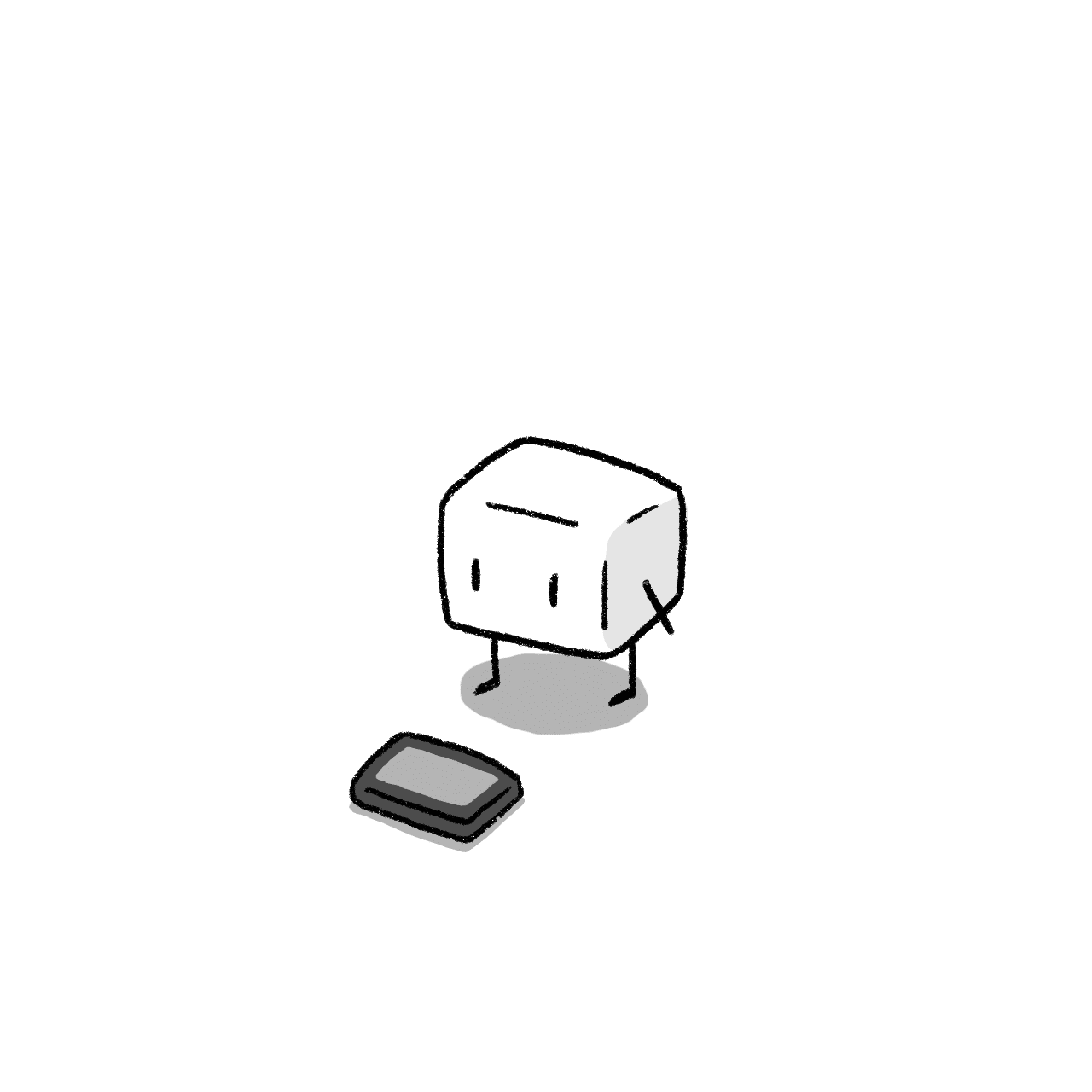 スマホを眺める角砂糖 サトウ Note