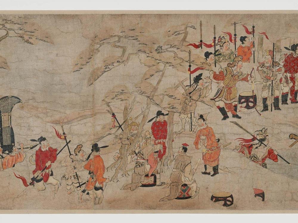 巻物 中国美術 唐画 絵巻 希少 吉備大臣入唐絵巻 - Wikipedia