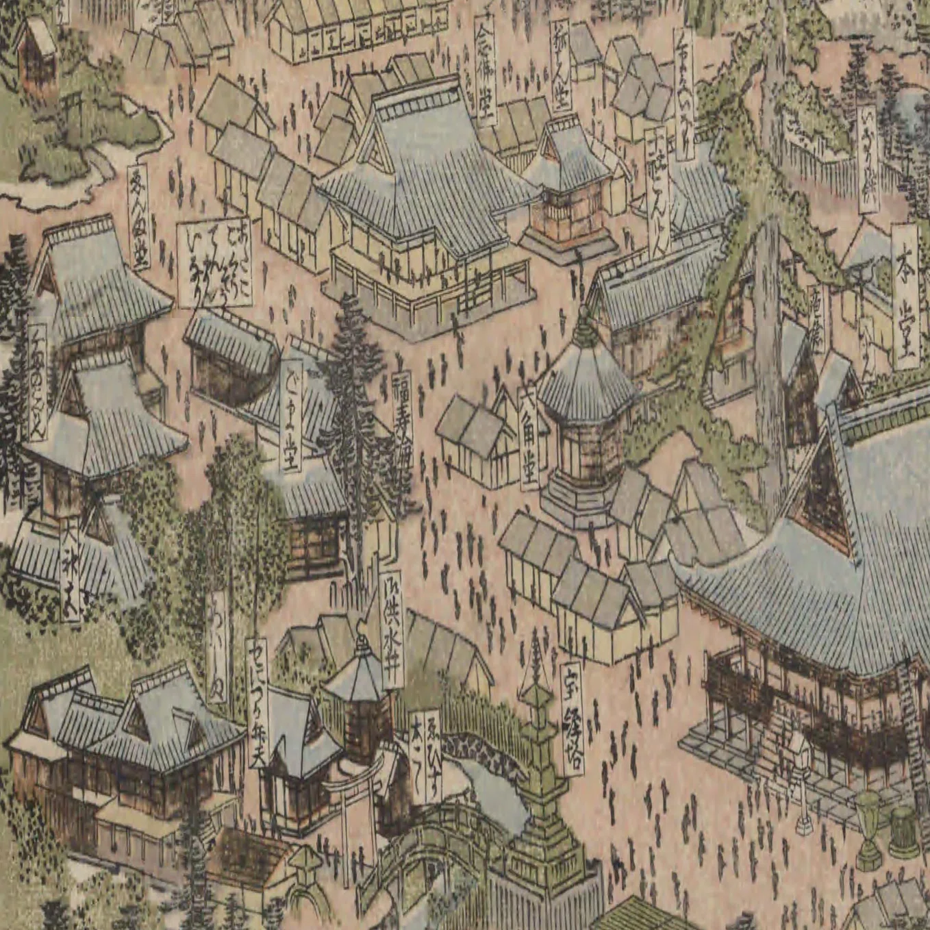 江戸時代の観光マップを見ながら、ぶらりと浅草寺を散歩してきました 