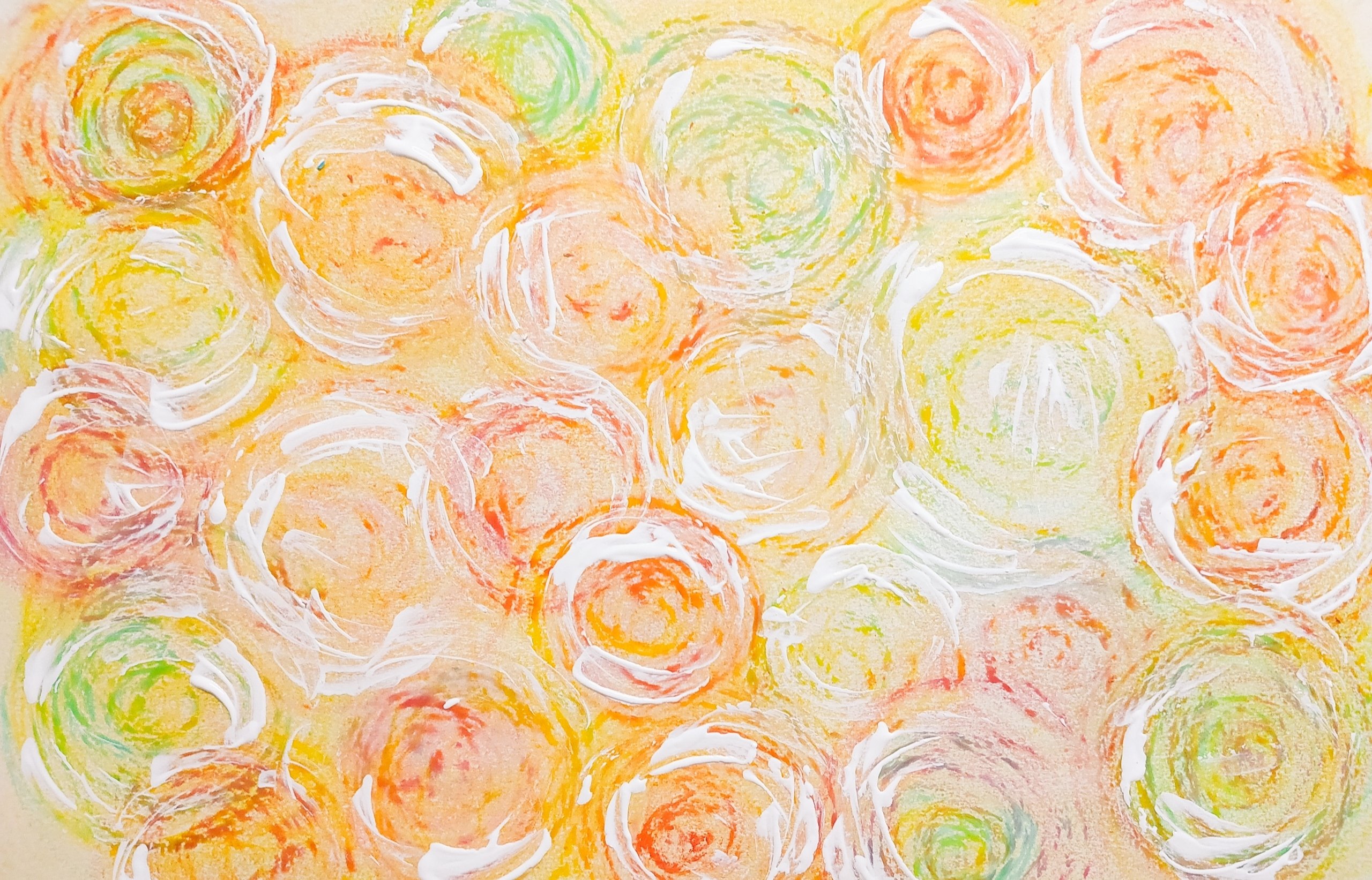 抽象画「光の粒」｜sato ichinokawa