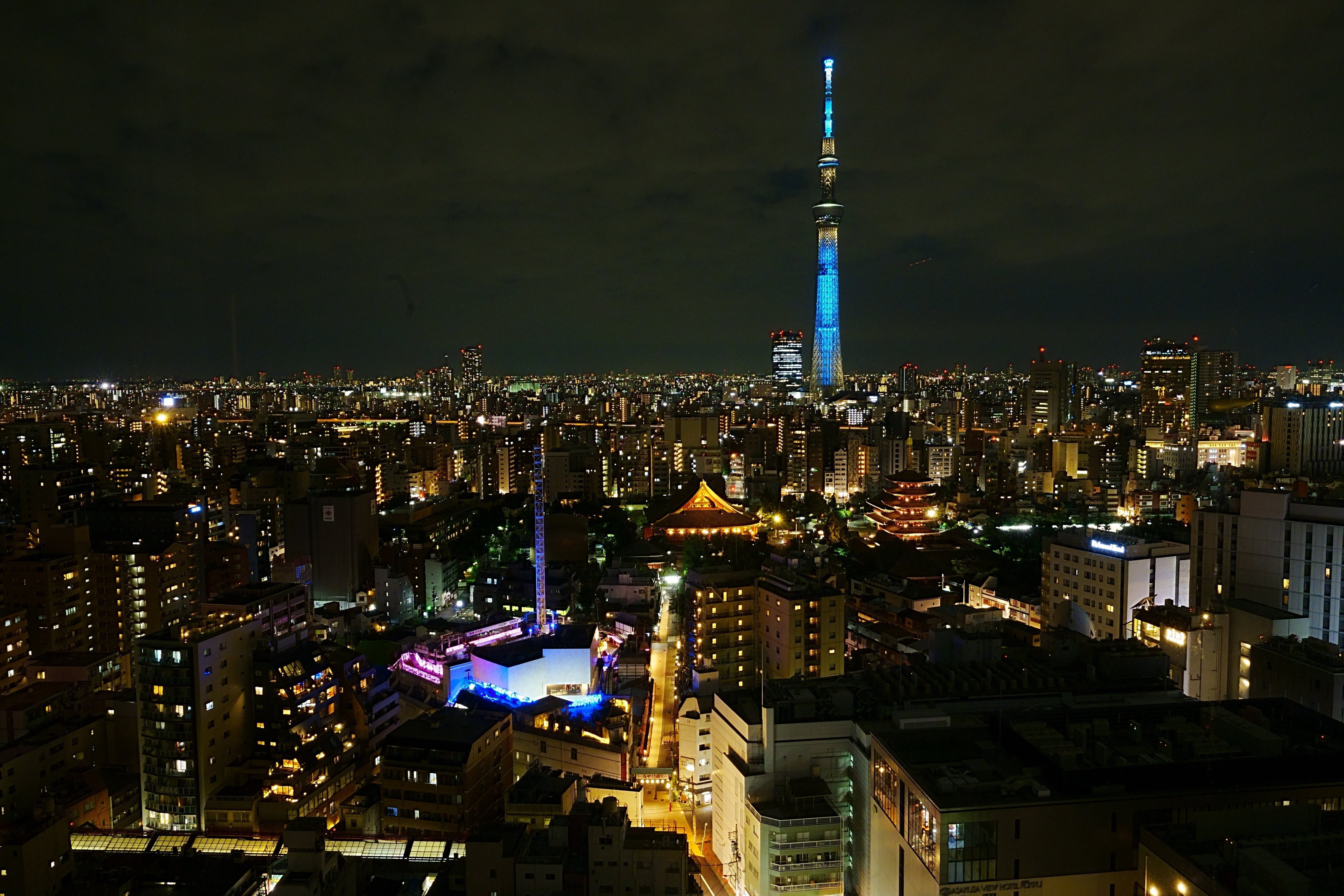 東京スカイツリーと浅草寺の夜景 Not365 Note 東京スカイツリーと浅草寺の夜景 Not365 Note