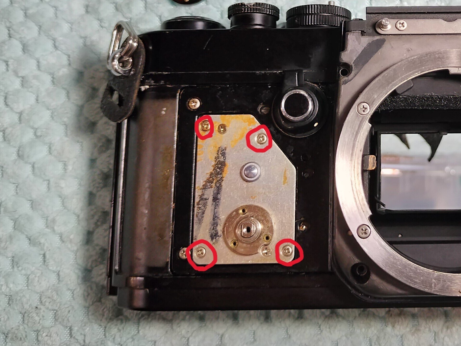 Nikon F2の分解|フィルムカメラ修理のアクアカメラ Nikon F2の分解|フィルムカメラ修理のアクアカメラ