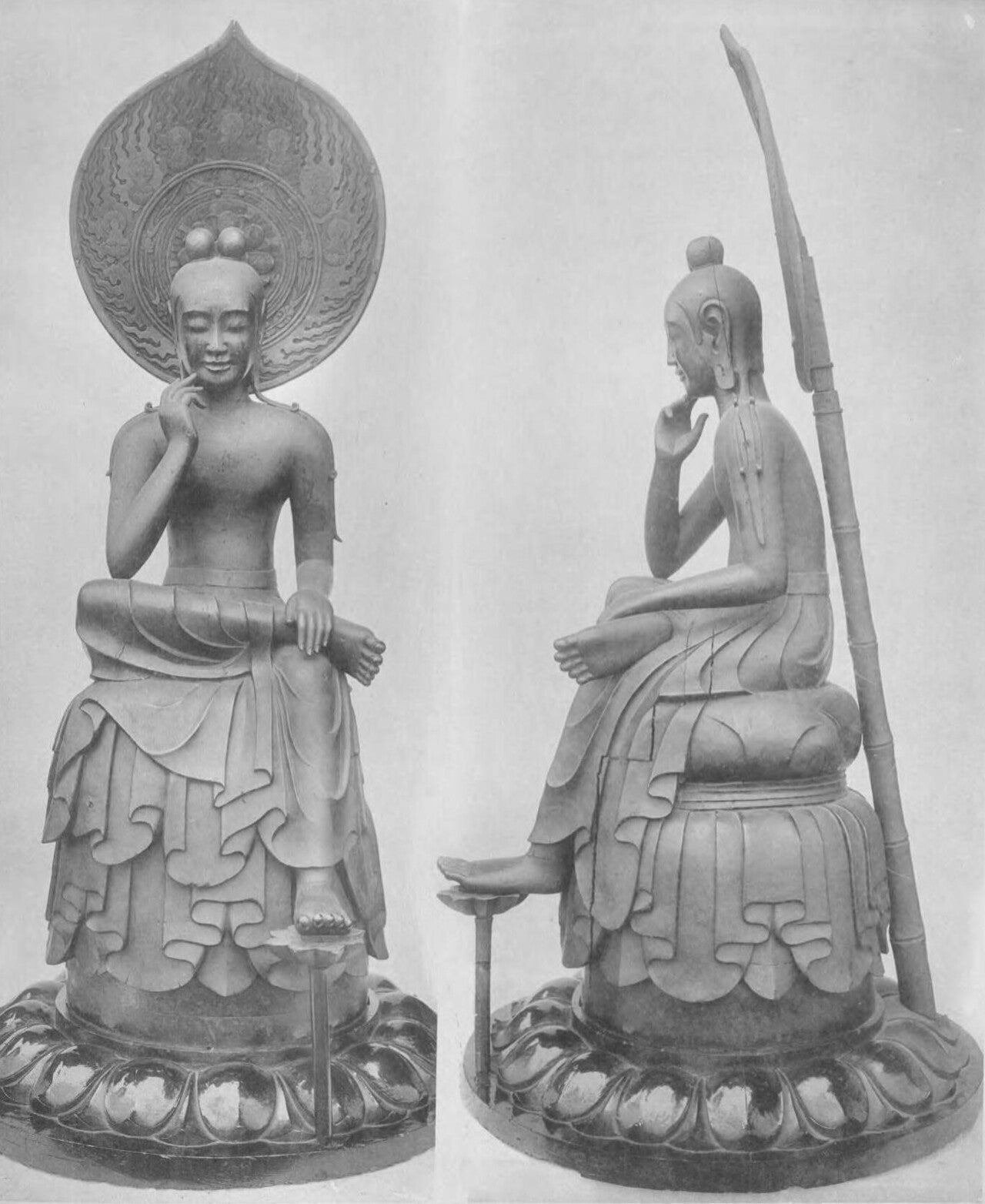 鬼燭台 銅器 古銅 時代 仏教美術 A5-1118（仏像 木彫 鬼子母神